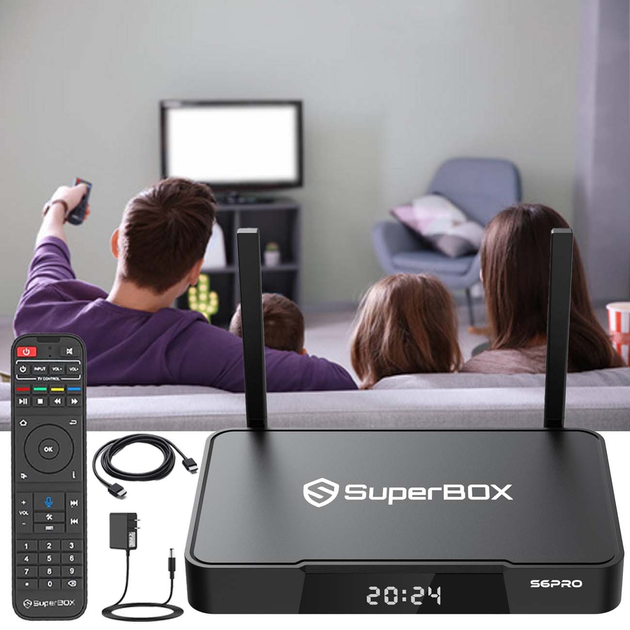 Super Box S6 Pro Bundle Full Loaded with Upgraded Voice Command Easy Setup Guide