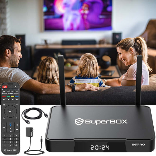 Super Box S6 Pro Bundle Full Loaded, Upgraded Voice Command Easy Setup Guide