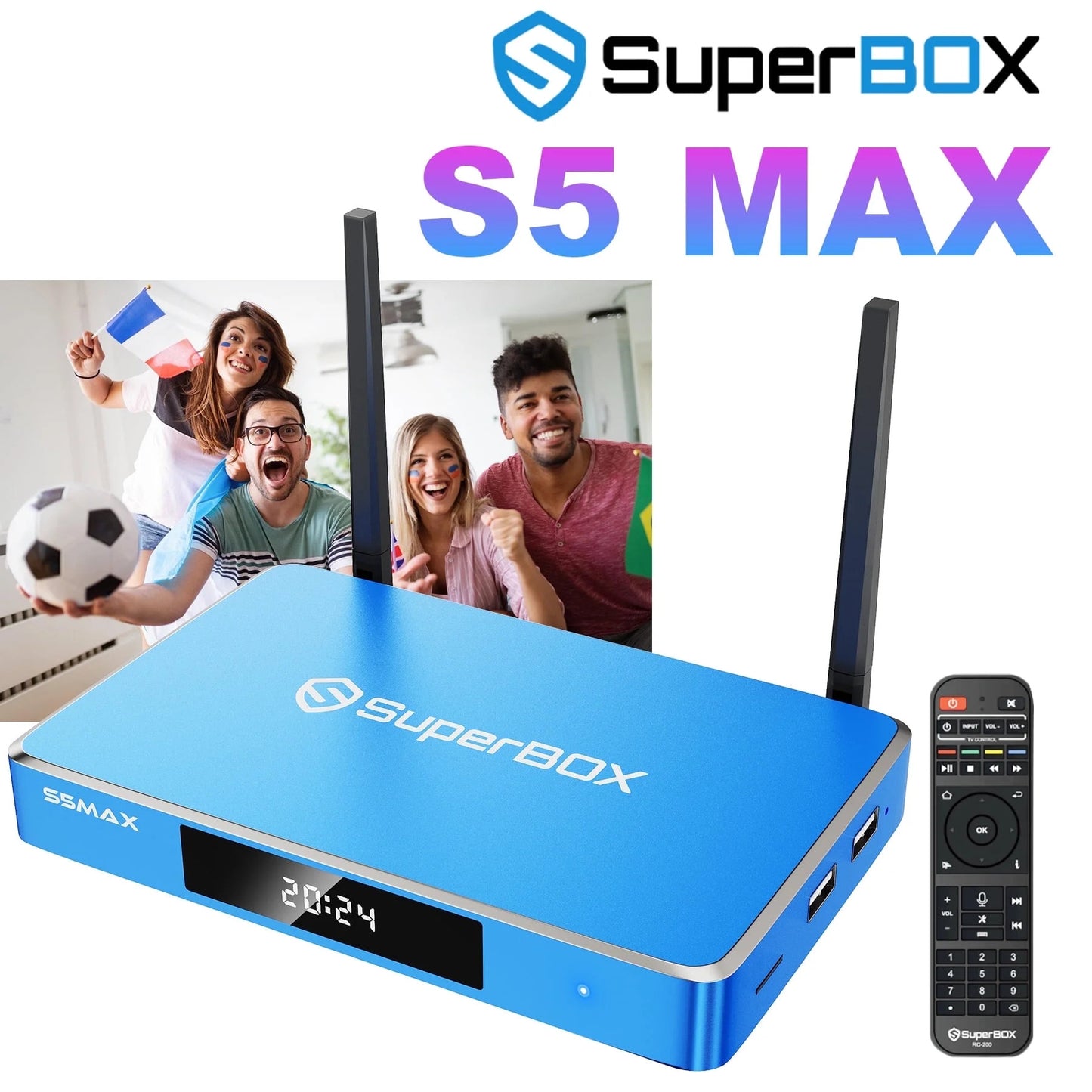 Super Box S5 Max Bundle Full Loaded, 4G & 64G Storage with Upgraded Voice Command Easy Setup Guide