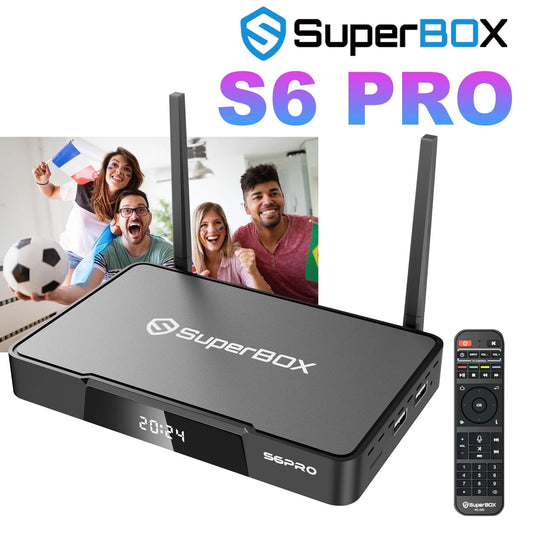 Super Box S6 Pro Bundle Full Loaded, 4G & 32G Storage with Upgraded Voice Command Easy Setup Guide