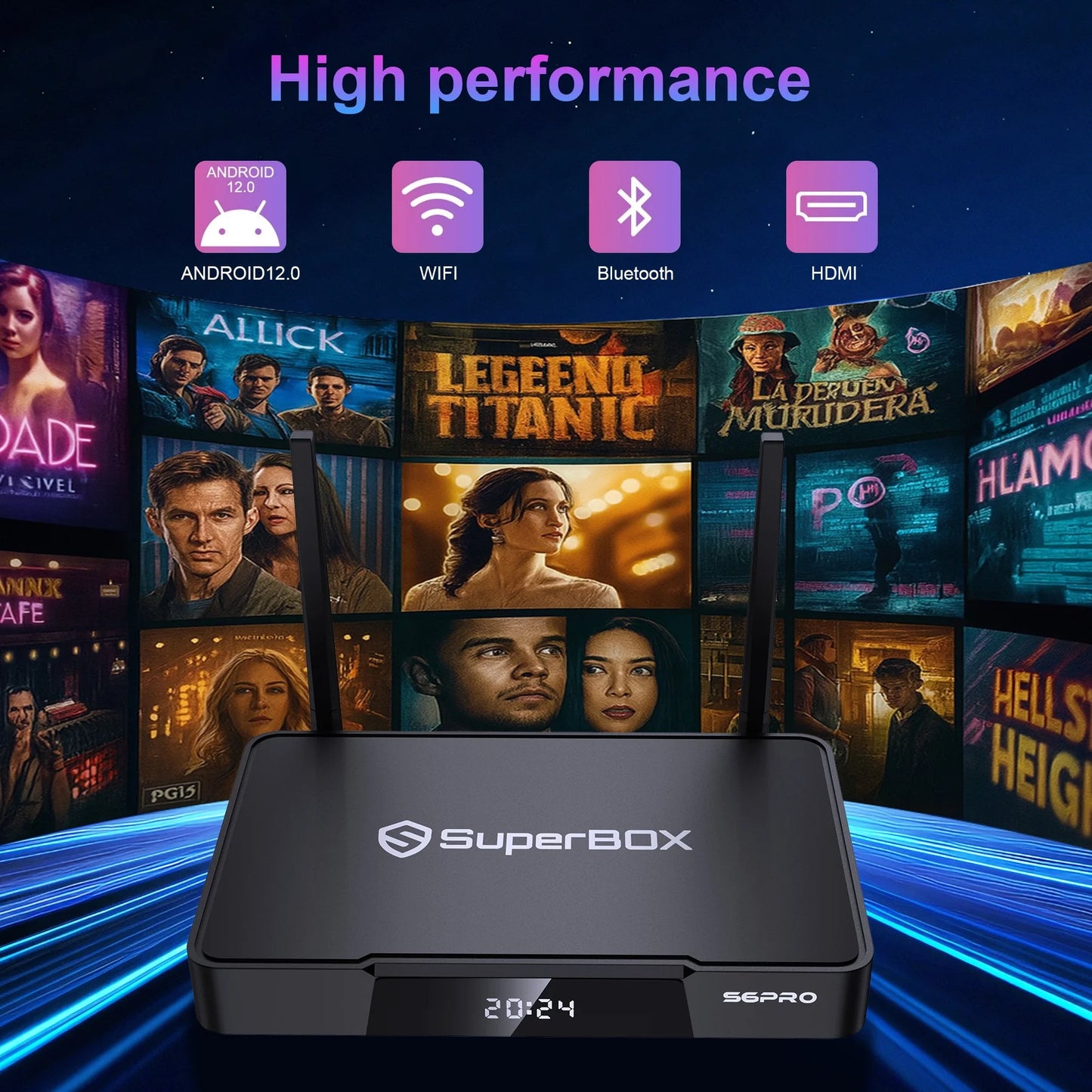 Super Box S6 Pro Bundle Full Loaded, 4G & 32G Storage with Upgraded Voice Command Easy Setup Guide