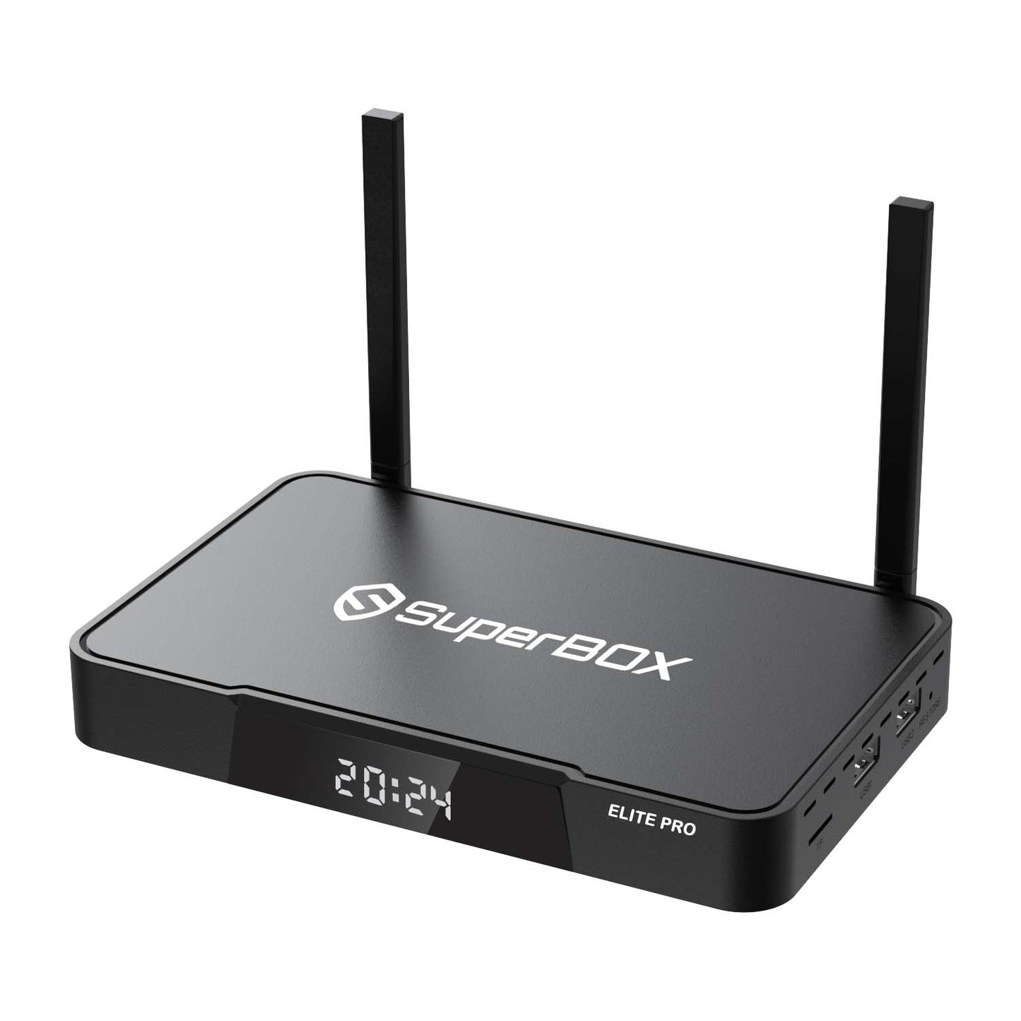 SuperBox Elite PRO Fully Loaded, Elite PRO TV Box with 4GB RAM, 64GB Storage, 2T2R Built-in Voice Control System, Dual Band WiFi