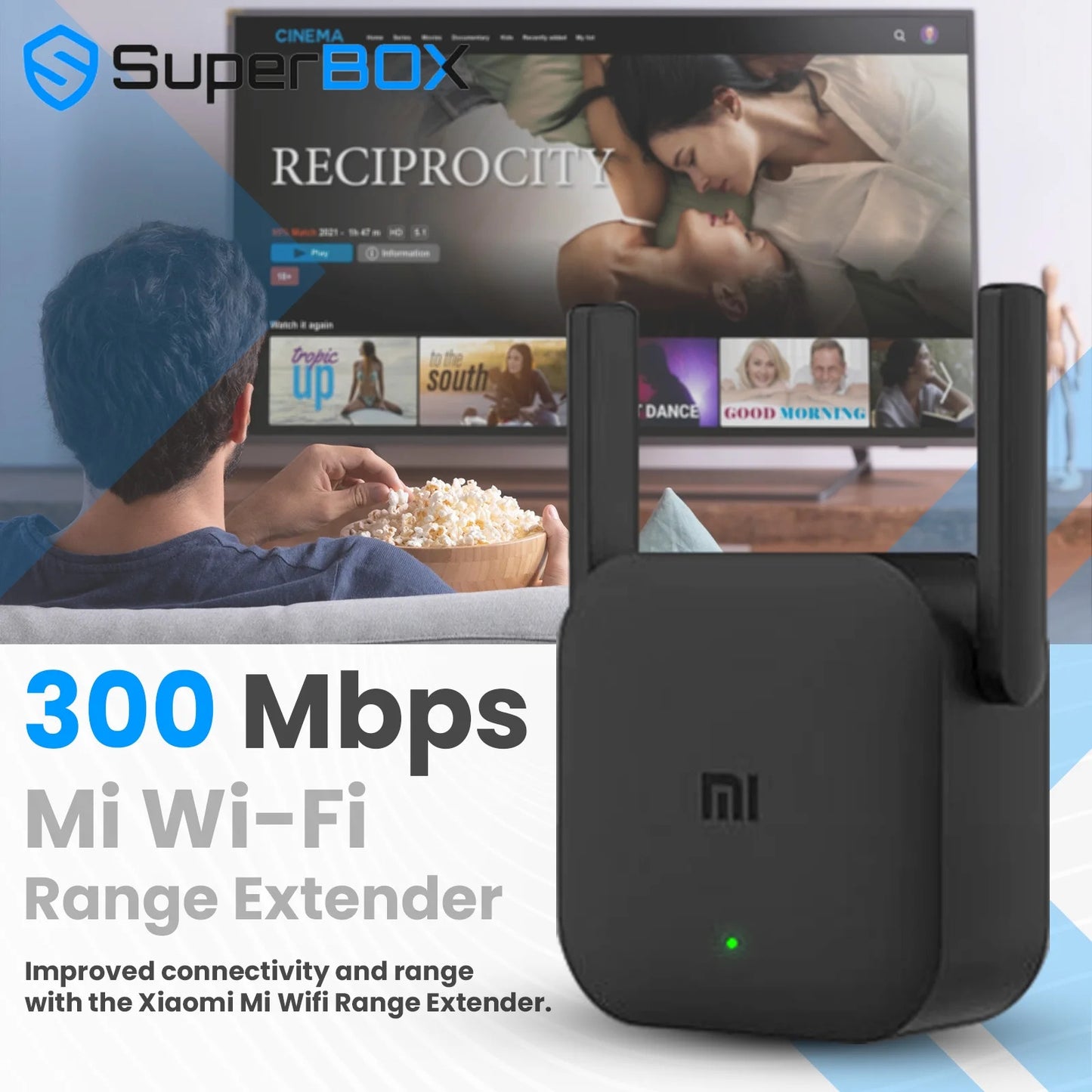 SuperBox S5 Pro Premium Edition with Built-in Voice Control System | 2025 Model | Android 12 | 4GB RAM | 32GB Storage