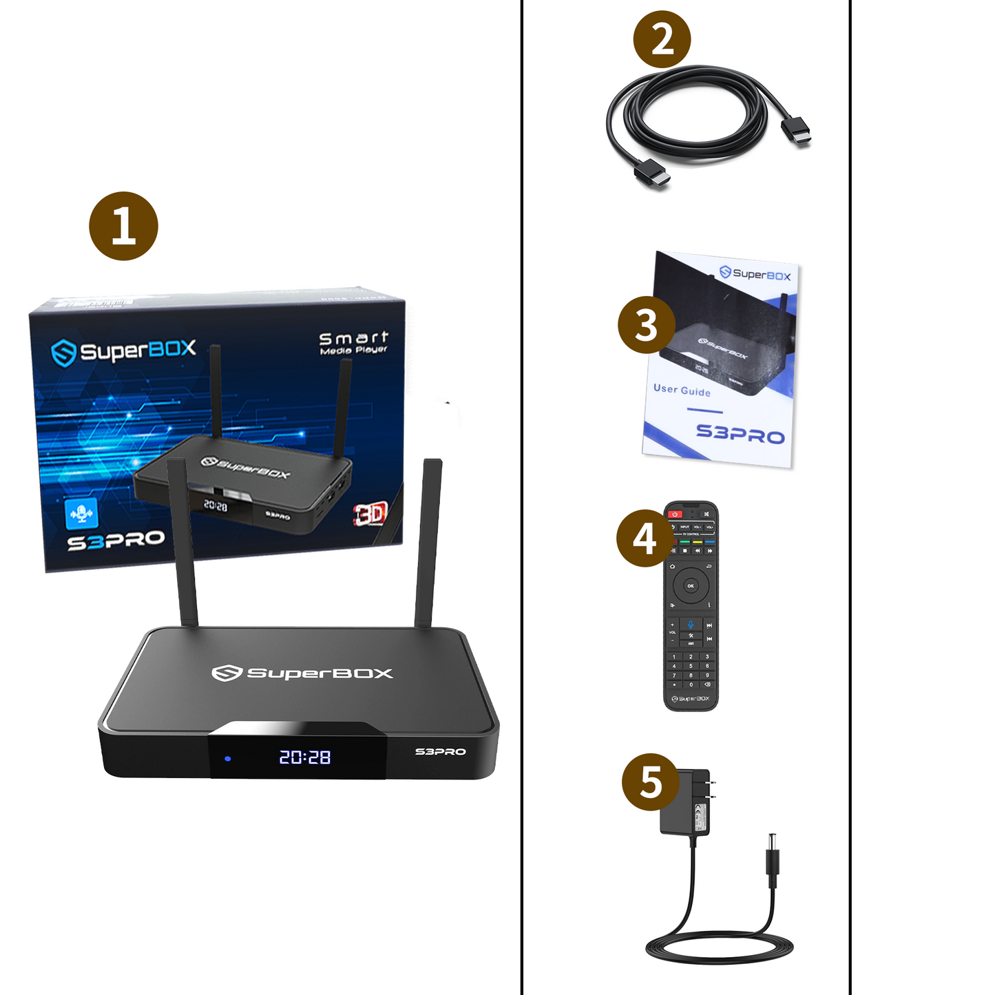 Superbox S3 Pro Dual Band Wi-Fi 2.4Ghz 5Ghz Supports 6K Video