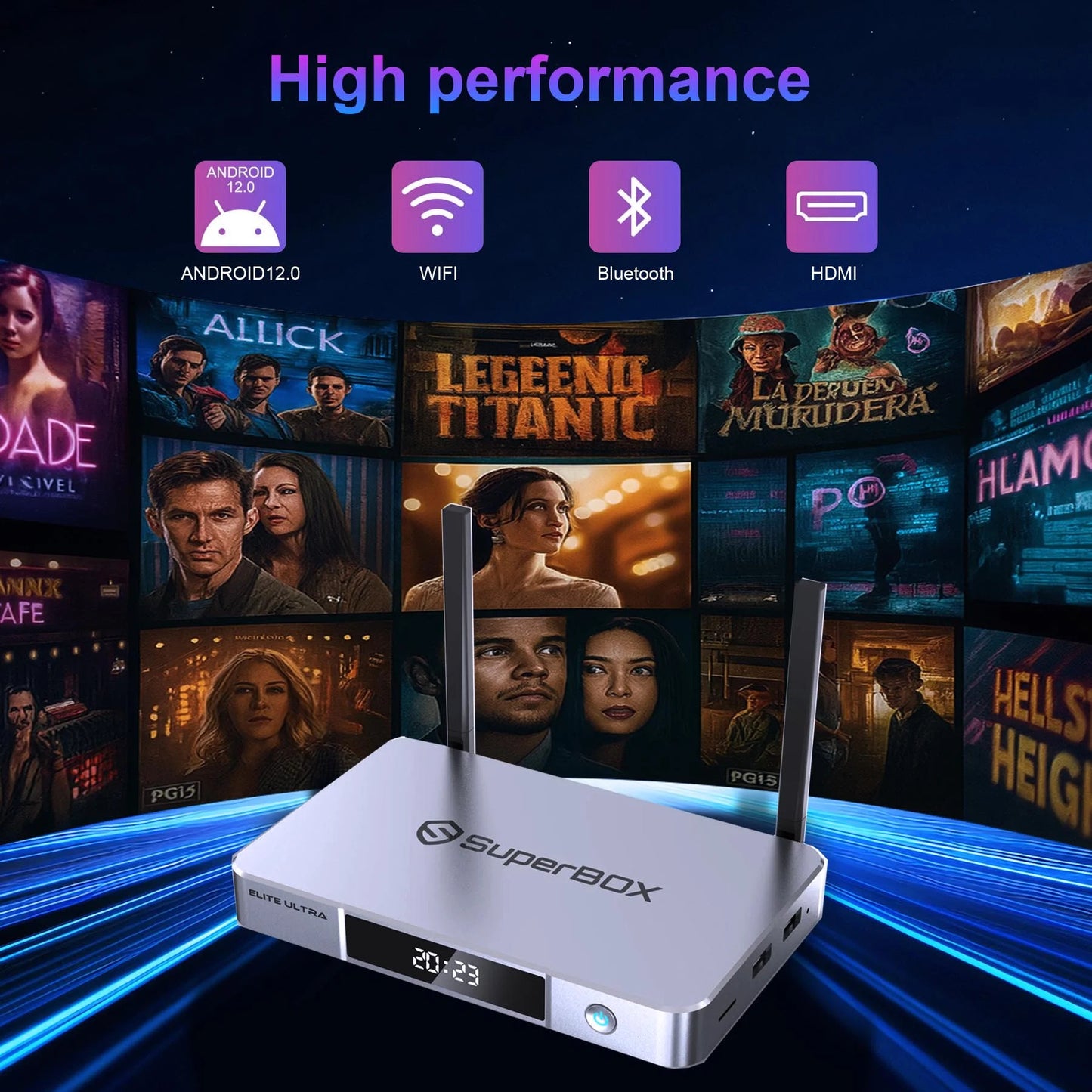SuperBox S6 Elite Ultra Fully, 4G RAM+128G ROM Superbox with Voice Remote, 6K, Easy Setup Guide, Included Parental Control Time